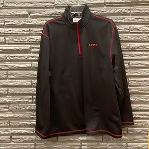 Volkswagen GTI Black Red Pullover Mens Large